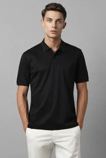 Men Solid Slim Fit Polo T-Shirt in Iron Grey made with COTFLEX fabric - 2XL Size