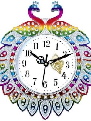 BIG BANG CREATIONS Analog 31 cm X 24 cm Wall Clock (Red, With Glass, Standard)