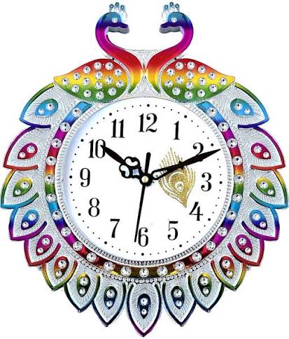 BIG BANG CREATIONS Analog 31 cm X 24 cm Wall Clock (Red, With Glass, Standard)